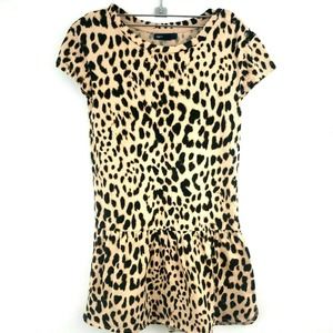 Gap T Shirt Dress Girls Leopard Cheetah Print